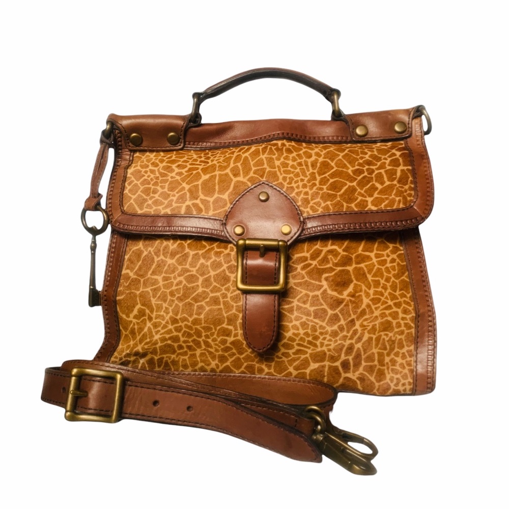 FOSSIL✨Rare Limited Ed Revival Calf Hair Satchel